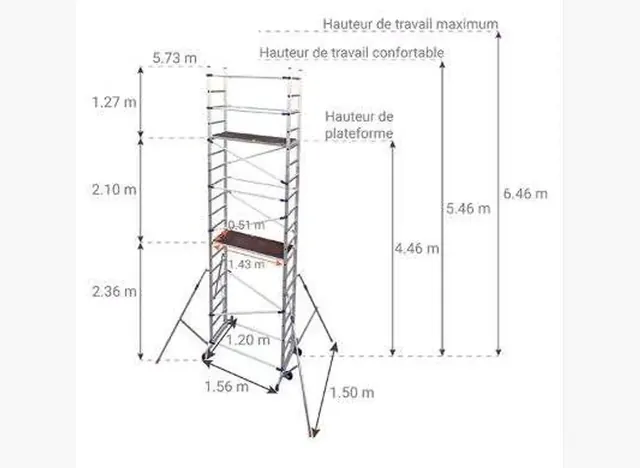 Échafaudage roulant
